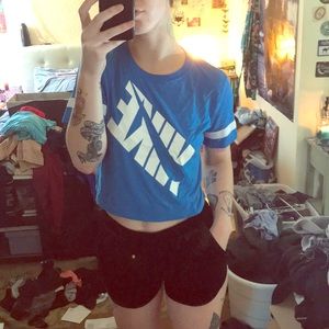 Nike Crop Mesh Sleeve T